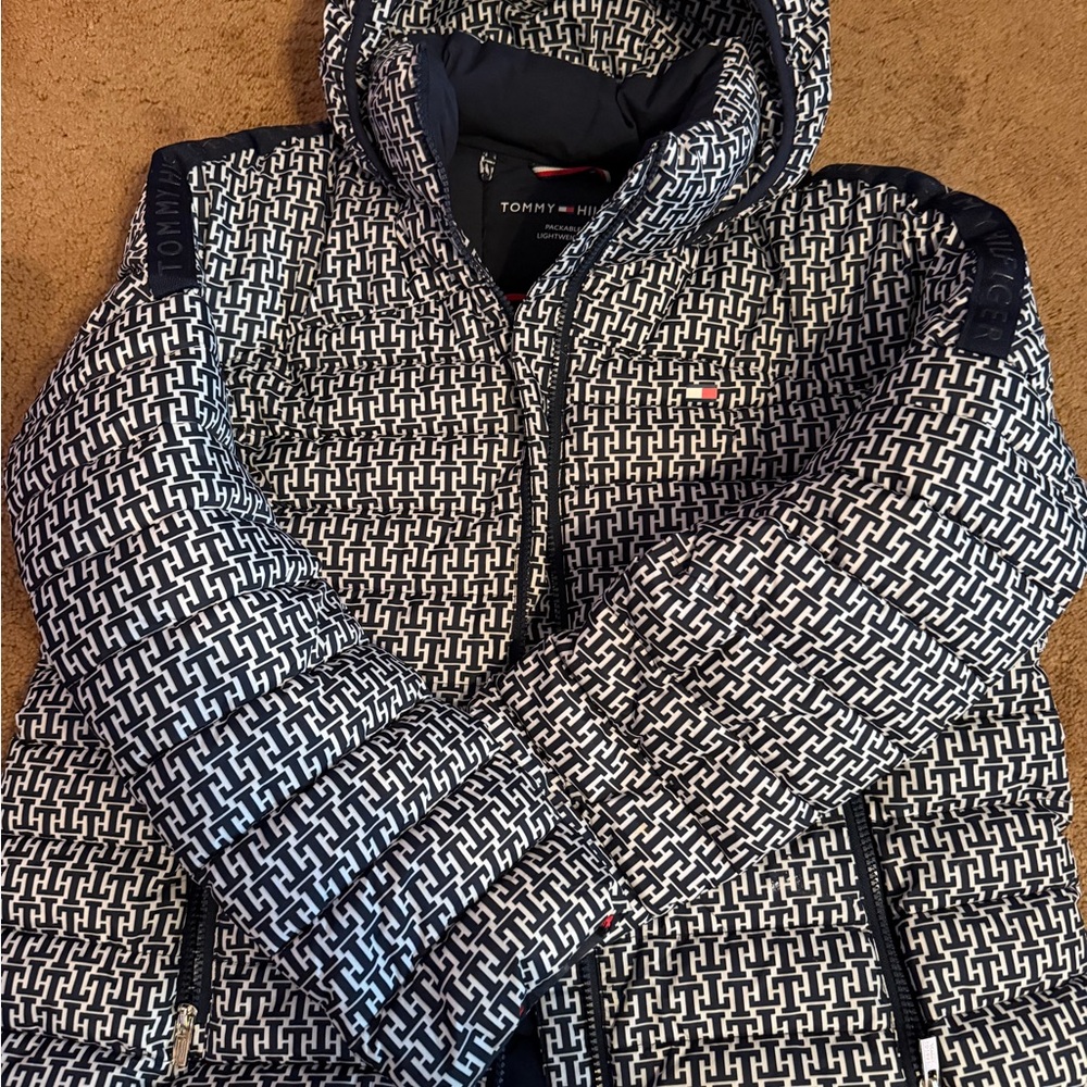 Tommy Hilfiger Black and White Patterned Jacket